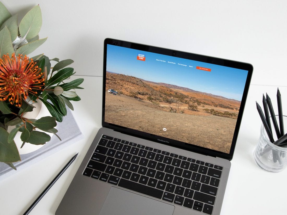 Aussie Travel Code Website Home Page Macbook Pro 18