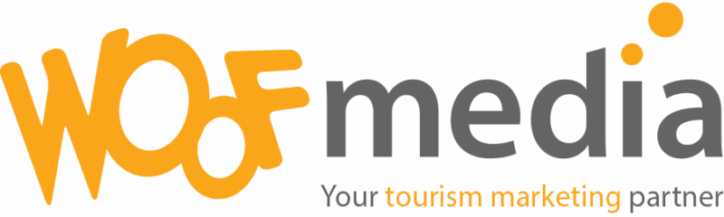 WOOF Media Logo Landscape With Tagline